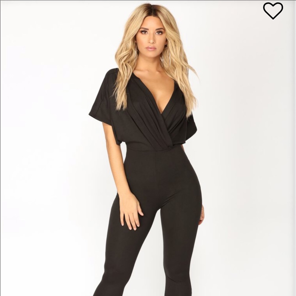 Brand New Fashion Nova Black Jumpsuit W/ Tags
